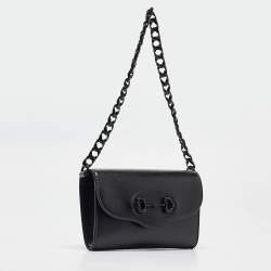 Gucci Black Leather Mini Monochrome Horsebit 1955 Shoulder Bag