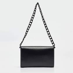 Gucci Black Leather Mini Monochrome Horsebit 1955 Shoulder Bag