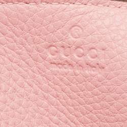 Gucci Pink Leather Medium Jackie 1961 Shoulder Bag