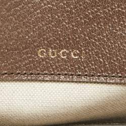 Gucci Brown/Beige Jumbo GG Canvas Mini Horsebit 1955 Shoulder Bag