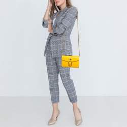 Gucci Mustard Leather Garden Bat Dionysus Wallet On Chain
