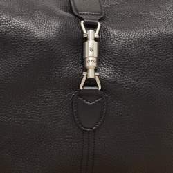 Gucci Black Leather Jackie 1961 Shoulder Bag