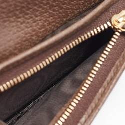 Gucci Beige/Ebony GG Supreme Canvas and Leather Ophidia Card Case