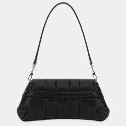 Gucci Black Leather Horsebit Chain Small  Shoulder Bag