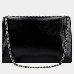 Gucci Black Patent Leather Dionysus Shoulder Bag