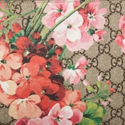 Pre Owned Gucci Multicolor GG Supreme Blooms Printed Canvas and Leather Pouch