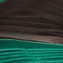 Pre Owned Gucci Green Leather Mini Dionysus Crystals Shoulder Bag