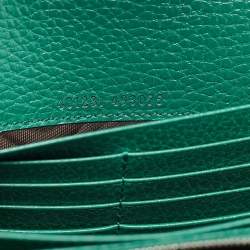 Pre Owned Gucci Green Leather Mini Dionysus Crystals Shoulder Bag