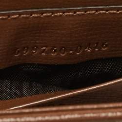 Gucci Brown/Beige GG Supreme Canvas Horsebit 1955 Strap Wallet