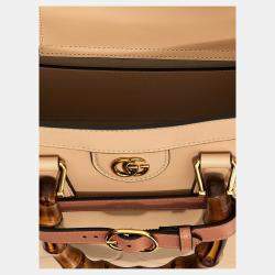 Gucci Pink Leather Diana Small Shopping Bag