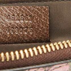 Gucci Beige GG Supreme Coated Canvas and Leather Bengal Tiger Zip Pouch