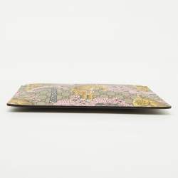 Gucci Beige GG Supreme Coated Canvas and Leather Bengal Tiger Zip Pouch