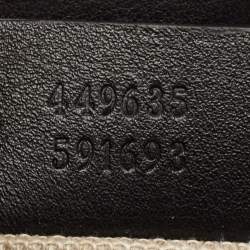 Pre Owned Gucci Black Microguccissima Leather Medium Emily Chain Shoulder Bag