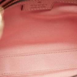 Pre Owned Gucci Blue/Pink GG Denim and Leather Jackie 1961 Bag