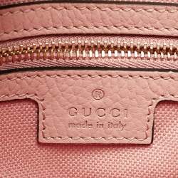 Pre Owned Gucci Blue/Pink GG Denim and Leather Jackie 1961 Bag