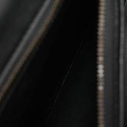 Gucci Black Leather Medium Bamboo 1947 Top Handle Bag