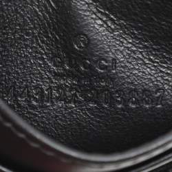 Pre Owned Gucci Black Leather GG Marmont Card Holder