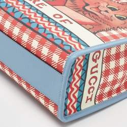 Pre Owned Gucci Multicolor Coated Canvas Kids Cat Print Tote