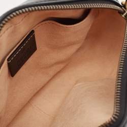 مملوكة مسبقًا Gucci Black Matelasse Leather Mini GG Marmont Shoulder Bag