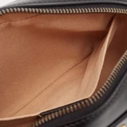 مملوكة مسبقًا Gucci Black Matelasse Leather Mini GG Marmont Shoulder Bag