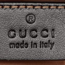 مملوكة مسبقًا Gucci Black Matelasse Leather Mini GG Marmont Shoulder Bag