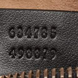 مملوكة مسبقًا Gucci Black Matelasse Leather Mini GG Marmont Shoulder Bag