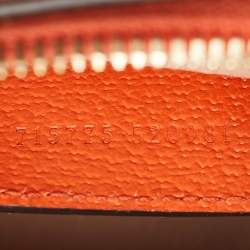 Gucci Orange Leather Mini Bamboo Diana Dome Satchel
