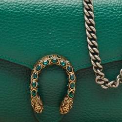 Gucci Green Leather Dionysus Wallet On Chain