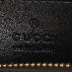 Pre Owned Gucci Black GG Matelassé Leather Mini Bowler Bag