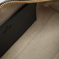 Pre Owned Gucci Black GG Matelassé Leather Mini Bowler Bag
