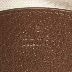 Pre Owned Gucci Brown/Beige Jumbo GG Canvas Mini Horsebit 1955 Shoulder Bag