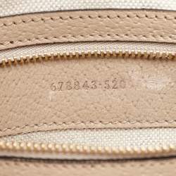 Pre Owned Gucci Beige GG Supreme Canvas Small Jackie 1961 Shoulder Bag