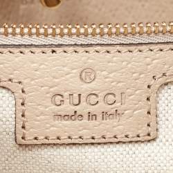 Pre Owned Gucci Beige GG Supreme Canvas Small Jackie 1961 Shoulder Bag