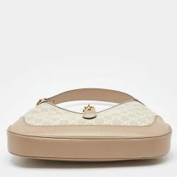 Pre Owned Gucci Beige GG Supreme Canvas Small Jackie 1961 Shoulder Bag