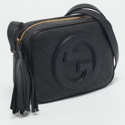 Gucci Black Leather Mini Blondie Shoulder Bag