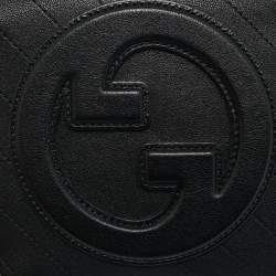 Gucci Black Leather Mini Blondie Shoulder Bag