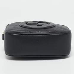 Gucci Black Leather Mini Blondie Shoulder Bag