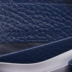 Gucci Navy Blue Leather Zip Continental Wallet