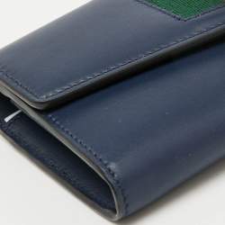 Gucci Blue Leather Sylvie Continental Wallet
