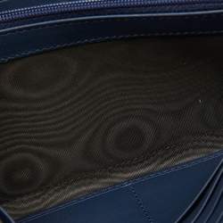 Gucci Blue Leather Sylvie Continental Wallet