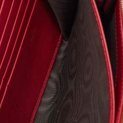 Pre Owned Gucci Red GG Velvet Mini Dionysus Wallet On Chain