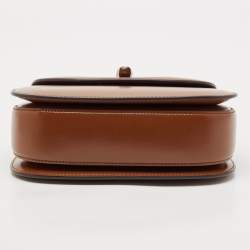 Gucci Brown Leather Small Bamboo 1947 Top Handle Bag