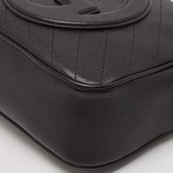 Pre Owned Gucci Black Leather Blondie Camera Shoulder Bag