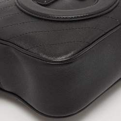 Pre Owned Gucci Black Leather Blondie Camera Shoulder Bag