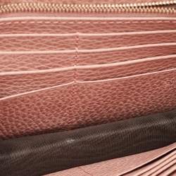 مملوكة مسبقًا Gucci Dusty Pink Leather Interlocking G Wallet on Chain
