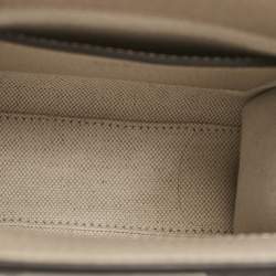 Pre Owned Gucci Beige GG Supreme Canvas and Leather Mini Interlocking G Tote