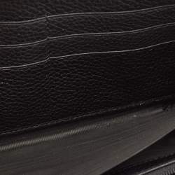 Gucci Black Leather Dorian Zip Around Wallet