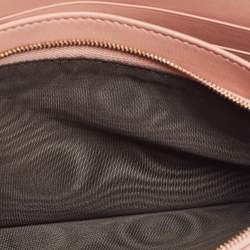 مملوكة مسبقًا Gucci Pink Microguccissima Leather Flap Wallet on Strap