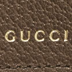 Gucci Brown/Beige Jumbo GG Canvas and Leather Mini Horsebit 1955 Shoulder Bag