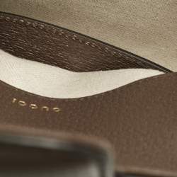 Gucci Brown/Beige Jumbo GG Canvas and Leather Mini Horsebit 1955 Shoulder Bag